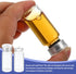 PATIKIL 10ml Sample Vials, 8 Pack Borosilicate Glass Lab Empty Vials with Crimp Top Caps and Butyl Rubber Stopper,