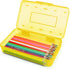 Plastic Translucent Pencil Box, Snap-Tight Lid Pencil Case for School and Office Supplies, 1 Pack, Standard Size
