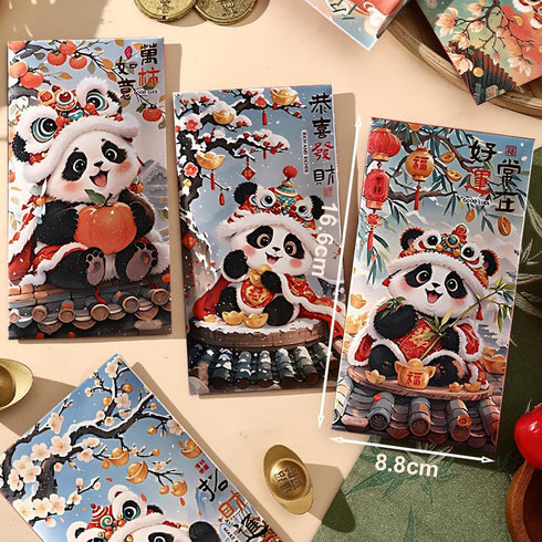 BAIWOVIS 6 Pack Packets, 1) Chinese New Year Red Envelopes, Traditional Lunar New Year Money Hongbao for Spring