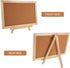 MAGICLULU Wooden Frame Message Board - Pin Board with Wood Easel Display Stand, Tripod Holder, and Cork Notes Box