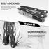 Multitool with Safety Locking,16-in-1 Multi Tool Stainless Steel Pocket Knife Set with Pliers, Upgrade Camping Tool Gifts for Men,for Survival, Camping, Hiking, Outdoor by Wuwrll