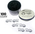 Cat Shaped Paper Clips, 100 Count, Great for Collectors or Animal Lovers, Comes in Silver Tin