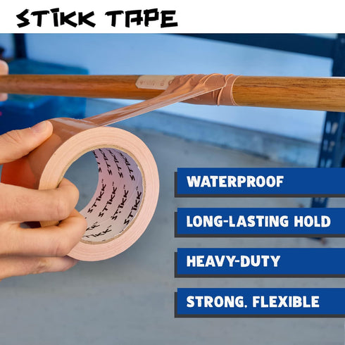 STIKK Heavy Duty Duct Tape - Blue Duck Tape, 3 inch x 25 Yards for Repairs, Household Projects, Waterproof