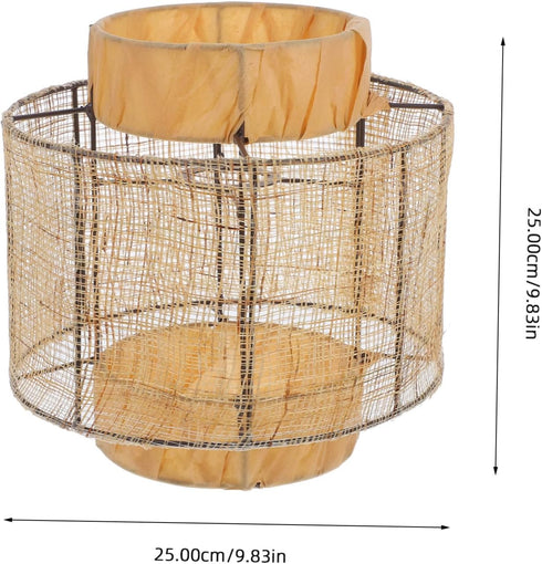 Cozy ABOOFAN Delicate Rustic Hanging Lamp Shade Easy Installation Natural Light Cover for Home Decor Floor Lamps Dining