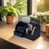 UnionBasic Multifunctional Desk Organizer, Leather Desktop Pen Holder for Business Cards, Pens, Mobile Phones, Black