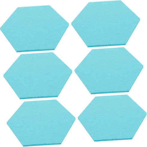 STOBOK 12 Pcs Felt Backdrop Wall Sticker with Self-adhesive Cork Board Tiles for Small Bulletin Board Decor