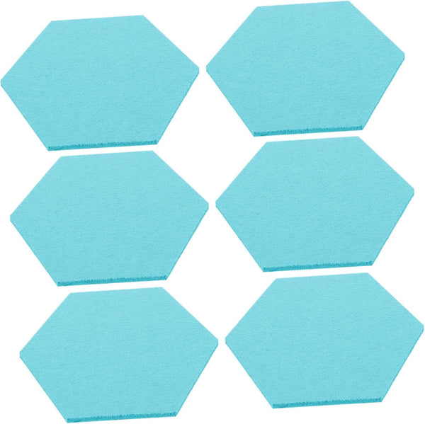STOBOK 12 Pcs Felt Backdrop Wall Sticker with Self-adhesive Cork Board Tiles for Small Bulletin Board Decor