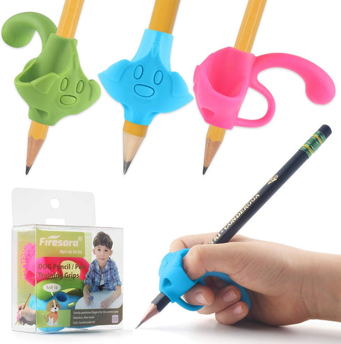 Firesara Training Grips for Pencil, Original Posture Correction for Kids and Adults (3PCS)