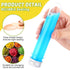 50 Pcs 40 ml Plastic Test Tubes with Screw Lids for Sample Powder Seed Bead Storage (Silver)