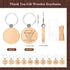 Dispowreath Set Gift(60 Sets) Employee Appreciation Gift Bulk with Bamboo Ballpoint Pen Inspirational Wooden Keychain