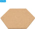 PATIKIL 8x7" 1/4" Thick Cork Board Tiles, 8 Pack Self Adhesive Hexagon Display for Home Office