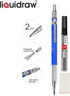 Mechanical Clutch Pencil 2mm With 8 x 2B Leads, Eraser & Integrated Sharpener For Architectural Technical Drawing Artists Architects Engineers Drafting Carpenters Sketching Writing by Liquidraw