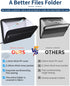Sooez Heavy Duty Accordion File Organizer, Portable 12 Pockets Expanding File Folders for School & Office Supplies