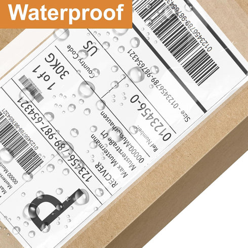 BESTEASY Packing List Pouches 6" x 9", Strong Adhesive Plastic List Label Envelope, Clear Top Loading, 200 Packs