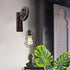 Ncescmal 110-220V E27 Bulb Antique Iron Cage Wall Lamp Corridor Wall Lamp Lamp Holder Without (Rust)
