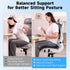 Seat Cushion for Office Chairs Large U-Shaped Memory Foam Desk Chair Cushions for Long Sitting Comfort, Ergonomic Thick