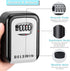 DELSWIN Wall Mounted Key Lock Box, Weatherproof Combo LockBox with 4-Digit Combination for Home, Airbnb, Hotel, School,