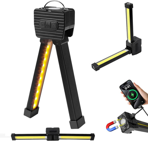 OKNIAO Gym Lamp,Magnetic Gym Lamp for Posing, Portable Magnet LED Flashlight with Hanging
