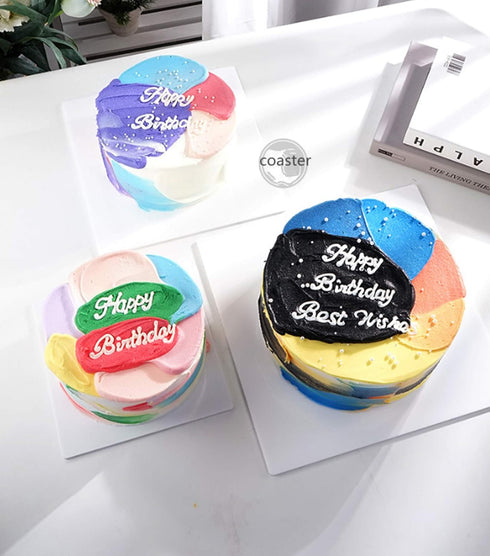 25PCS Blank Clear Acrylic Square Material - Plexiglass Laser Cut Sheet with Round Corners, DIY Accessory