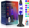 Biulazyda 16" Black LED Liquid Motion Lamps, 17 Colors Changing Lamp with Remote,
