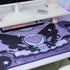 GeekShare Large Gaming Mouse Pad with Wrist Support Set, Non-Slip Rubber Back Desk Mat & Memory Foam Rest - Star Wings
