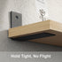 5x3.4 Inch, Pack 4 Alise Floating Shelf Brackets Heavy Duty L-Shaped Wall Brackets - Black Angle Corner Braces