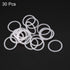 uxcell Silicone O-Rings, 17mm OD 14mm ID 1.5mm Width VMQ Seal Gasket for Compressor Valves Pipe Repair, White, Pack of 30