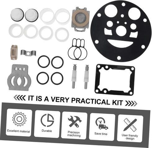 1 Set Pump Maintenance Kit for Pneumatic Diaphragm Pump Tool, Air Valve Repair Kit