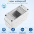 Waterproof Distribution Protection Box, ABS Plastic Breaker Electrical Box and Transparent Cover IP65, for Indoor Outdoor Wall Circuit Breaker (HT-3WAY)
