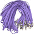 Bird Fiy 50 Pcs Cotton Lanyards with Bulldog Clip, 32-inch Flat Braid Neck Lanyard for ID Cards