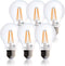 Bioluz LED 92 CRI E26 LED Bulb, 60 Watt Dimmable Edison Bulbs, Warm White Clear, UL Listed, 6-Pack