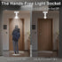 E26/E27 Bulbs, Motion Sensor Light Socket, Auto On/Off Smart Light Socket Adapter for Screw-in Motion-Activated Lamp