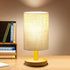 pickrelax Small Table Lamp for Bedroom - Inline Control, Bedside Lamp for Warm