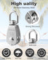 Rocaris 10 Pcs Stainless Steel Wire Rope Crane Pulley Block M15, Single Pulley Block with Swivel Hook for Lifting