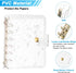 PATIKIL A7 Clear Binder Cover, 2Pcs Soft PVC Loose Leaf Binder Protector, 6 Ring for DIY Meeting Notebook Folder