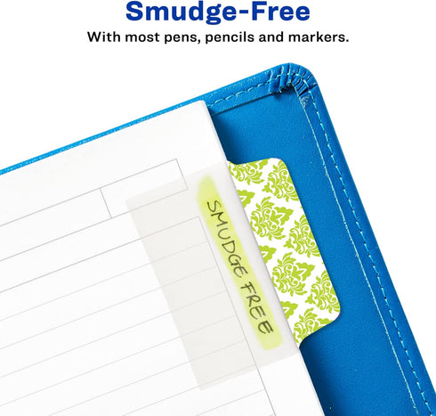 Avery Multiuse Ultra Tabs, 2" x 1.5", 24 Repositionable Tabs, Assorted Designs, 2-Side Writable