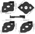 inBovoga 8 Radius Corners Router Jig Router Templates, High Hardness ABS+CNC Radius Routing Templates, Routing Rounded
