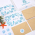 50 Packs Summer 4 6 Inch JarThenaAMCS Ocean Thank You Cards Greeting Cards Blue Under The Sea Seashell Seahorse Blank