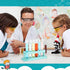 2 Sets Clear Plastic Test Tubes with Caps and Rack, 6 Holes Holder for Nurse Party Decorations, Scientific Experiments