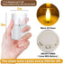 12Pack (2"X3") VIODAIM Flickering Flameless LED Candles with Timer, Battery Powered - Small Pillar & Votive, Clear