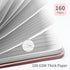 Lined Spiral Notebook 3 Pack, A5 Pink College Ruled Hardcover Journal, 160 Pages, 5.67" x 8.4", 100 GSM Paper