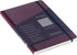 Fabriano Ecoqua Plus Fabric-Bound Notebook, A5, 5.8" x 8.3", Dotted, Wine