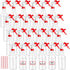 Rtteri 24 Pcs 16 oz Plastic Spray Bottle for Cleaning, Leak Proof and Reusable for Various Uses, Red and White