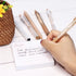 Buqoo 5 Pack Gel Pens Set with 0.5mm Fine Points - Retractable Gel Ink Pens in Various Styles with 1 Highlighter for