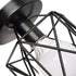 KOONTING Retro Vintage Industrial Flush Mount Ceiling Light, Mini Painting Metal Pendant Light Ceiling Light Fixture