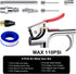 9 Pcs 2-Way Connection Air Nozzle Blow Gun Sets, Air Nozzle Kit with 1/4 Inches Standard Quick Fitting
