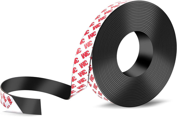 Strong Adhesive Magnetic Tape Strip Roll, 0.78" x 32ft, Cuttable Sheets for DIY Art Projects & Fridge Organization