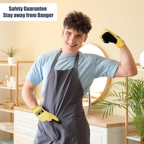 Insulated Electrician Gloves, 400V High Voltage Resistant, Flame Retardant Work Gloves for Electricians