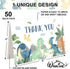 50 Pack 4 6 Inch Whaline Dinosaur Thank You Cards Boxed Watercolor Greeting Cards with Envelopes Stickers Blank Note