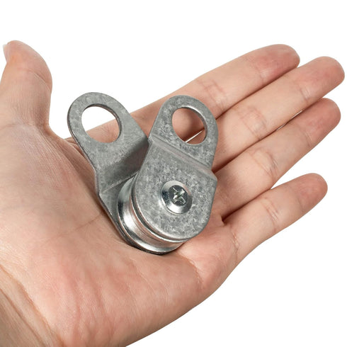 10 Pack Small Snatch Cable Pulley Block - 6mm / 0.23 Inch Wire Rope, Single Pulley Wheel Bearing, Load 70 LB